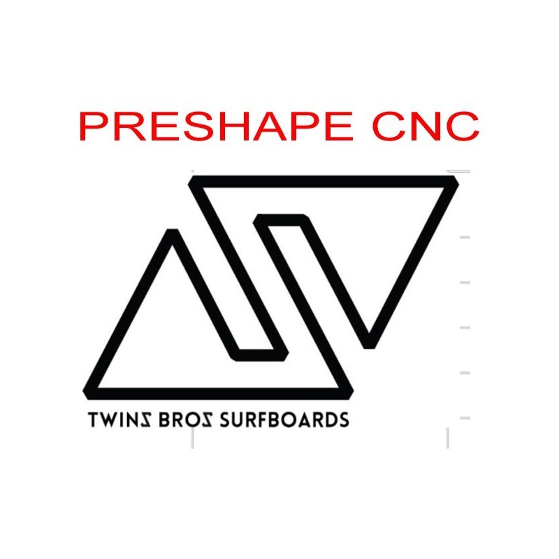 Servizio Preshape usando un modello Twinsbros surfboards