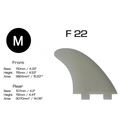 Pinne Thruster Sarfini fins F22 attacco FCS