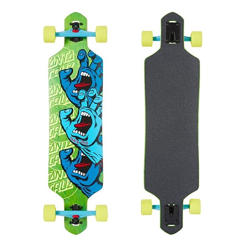 Santa Cruz Cruzer Drop Thru Screaming Hand Stack 9in X 36in.