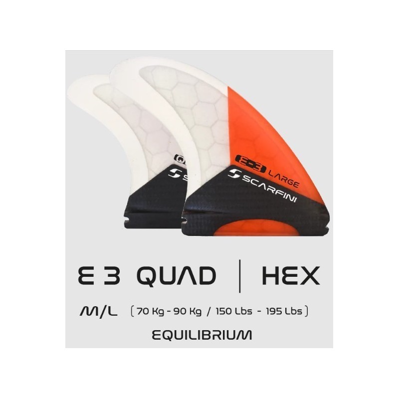 Pinne E 3 QUAD LARGE (70kg - 90kg)- Futures scarfini www.surfdome.it