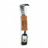 Hurricane leash -  6Ft x 7mm - White/zebra